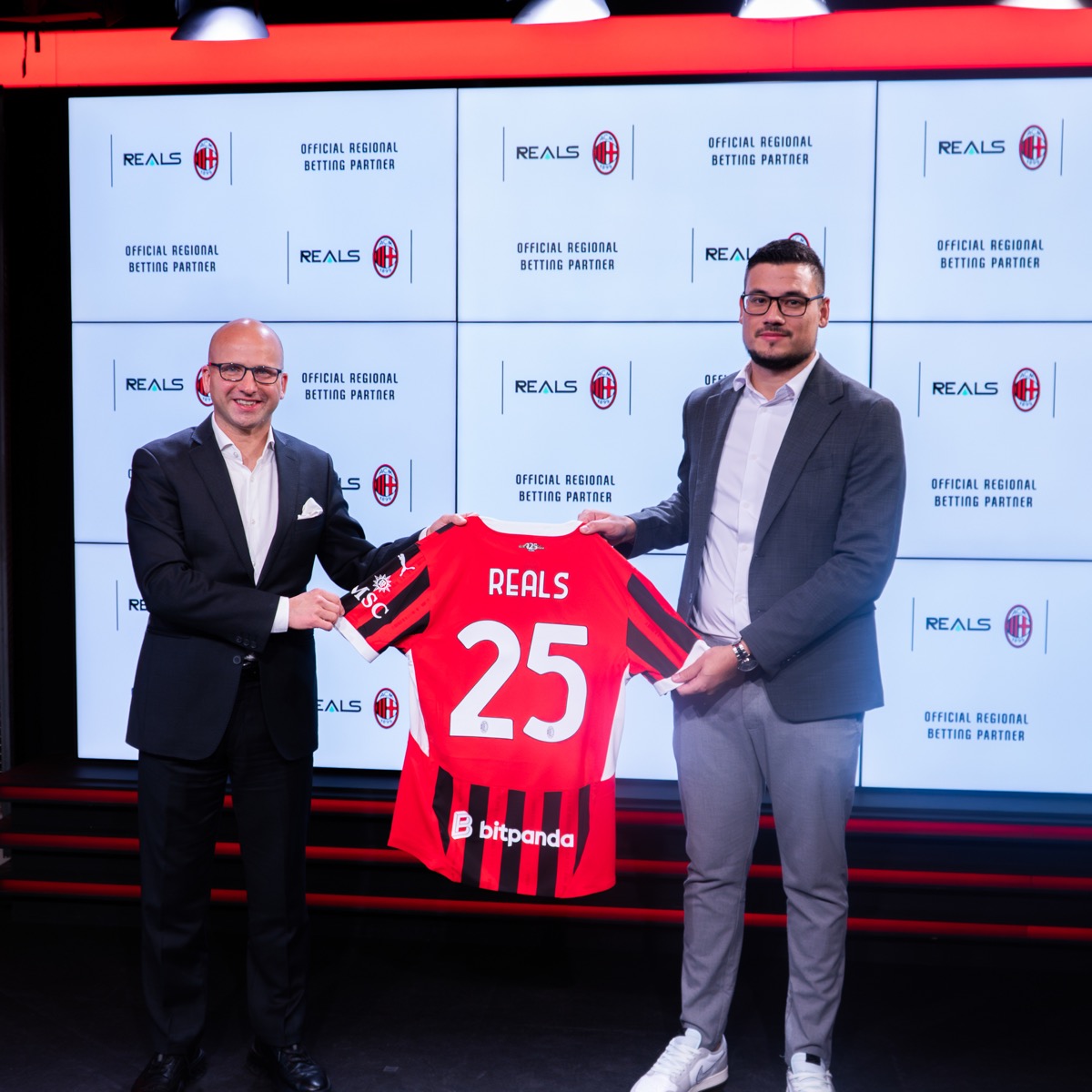 Campanha REALS BET, patrocínio do A.C. Milan